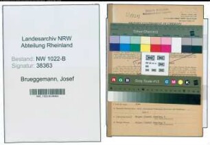 Entnazifizierung Josef Brueggemann , geb. 10.02.1900 (Bahnbeamter)