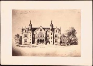 Schloss Stein, Hundsfeld: Aufriss der Westfassade (von Inv.-Nr. 11523)