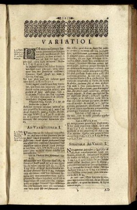 Variatio I. - Variatio X.