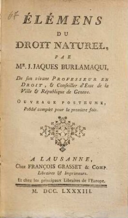Élémens du droit naturel
