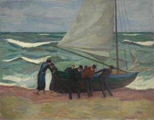 Fischer an der Ostsee