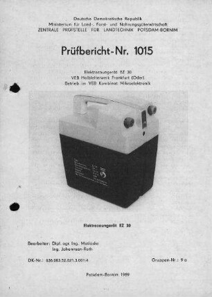 Elektrozaungerät EZ 30