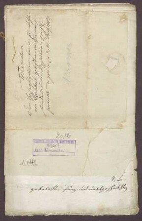 Testament der Elisabetha Freifrau von Rechbach, geb. Freiin von Geismar in Rastatt