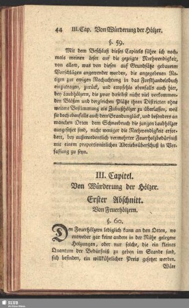 III. Capitel. Von Würderung der Hölzer