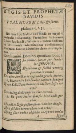 psalmus CVII. - CX.