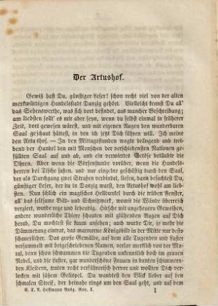E. T. A. Hoffmann's ausgewählte Novellen, 1