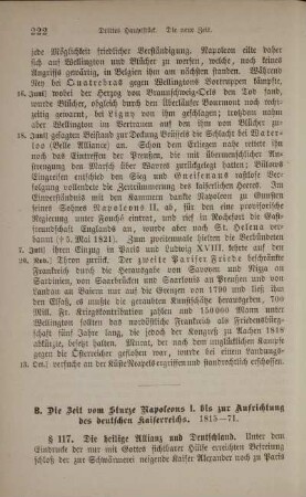 § 117. Die heilige Allianz und Deutschland