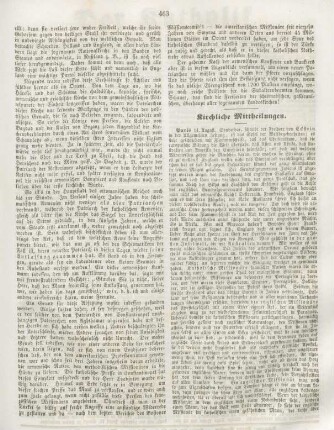 463-464 Kirchliche Mittheilungen