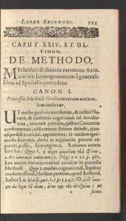 Caput XXIV. Et Ultimum, De Methodo.