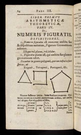 64-74, Pars IV: De Numeris Figuratis