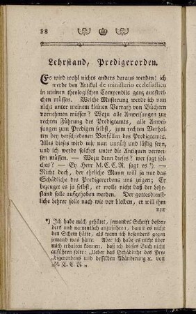 Lehrstand, Predigerorden
