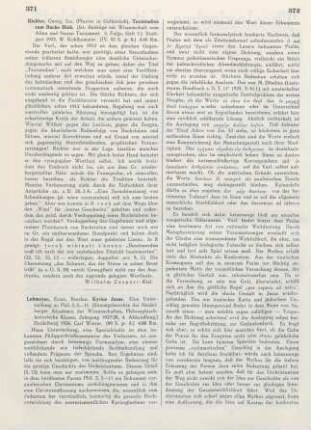 371-373 [Rezension] Lohmeyer, Ernst, Kyrios Jesus