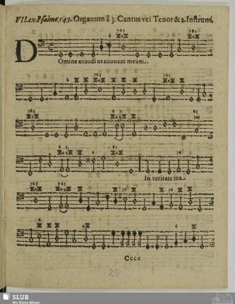 VII. Domine exaudi orationem meam auribus