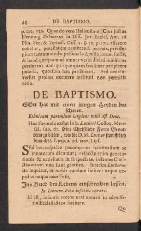 De Baptismo