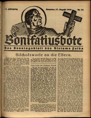 Ausgabe vom Sonntag, den 23. August 1936.