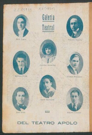Galería teatral del "Teatro Apolo"