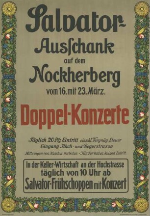 Salvator-Ausschank auf dem Nockherberg, Frühschoppen mit Konzert