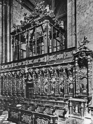 Klosterneuburg (Österreich), Stift Klosterneuburg, Stiftskirche, Chorgestühl und Hoforatorium