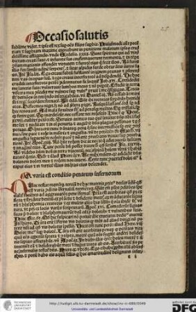 Nunc restat membrum tertium de hac materia protinus declarandum quod est varia conditio infernalium tormentorum...