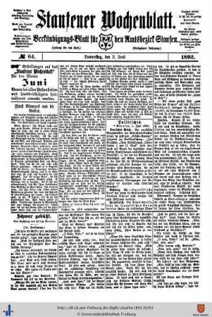 Juni 1892