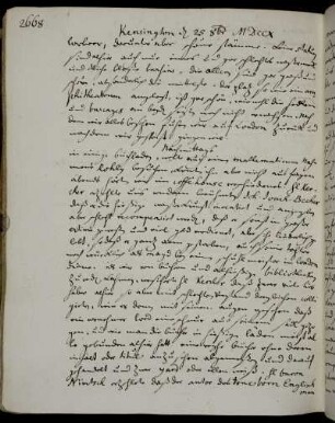 [London] 25. Oktober - 3. November 1710