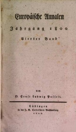 Europäische Annalen. 1800, 4