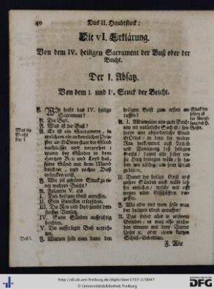 Die VI. Erklärung.