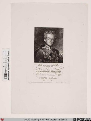 Bildnis Ferdinand Philippe (Louis Charles Henri Joseph) de Bourbon, duc de Chartres et d'Orléans, Prince royal