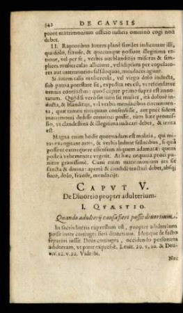 Capvt V. De Diuortio propter adulterium.