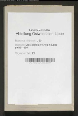 Drangsale des Amtes Schwalenberg