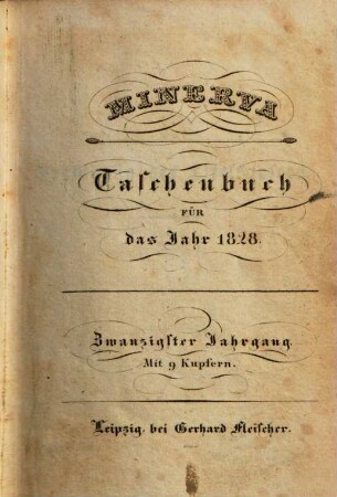 Minerva : Taschenbuch. 1828 = Jg. 20