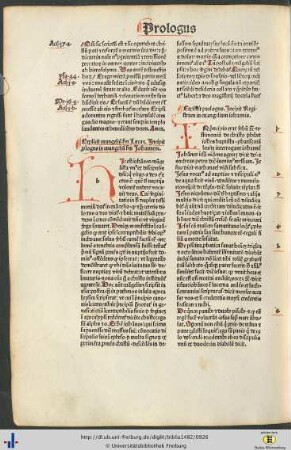 Prologus in evangelium secundum Johannem
