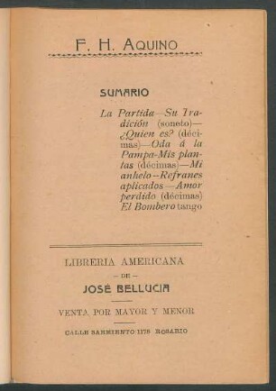 Amor perdido : retazos con el tango El bombero