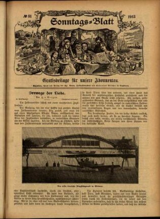 Ausgabe vom Sonntag, den 03. August 1913.