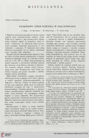 11: Patronowy strop kościoła w Małujowicach