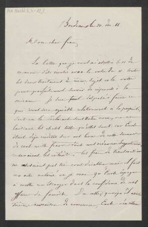 Brief an Franz von Mendelssohn : 20.12.1866