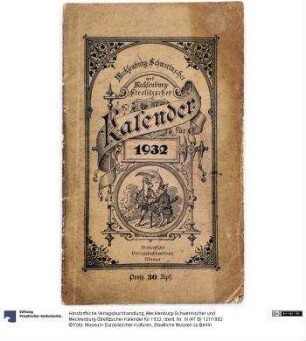 Mecklenburg-Schwerinscher und Mecklenburg-Strelitzscher Kalender für 1932