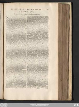Caput XVII. De contentis in Sacrâ Scripturâ, & usu consequentiarum.