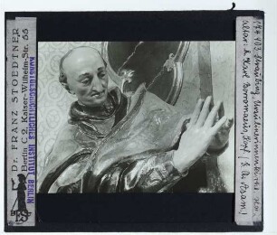 Straubing, Ursulinenkirche,Asam (E.Q.), hl. Karl Borromäus : Karl-Borromäus-Figur