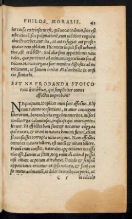 Est ne Probanda Stoicorum ... qui simpliciter omnes affectus improbant?