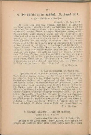 85. Die Schlacht an der Katzbach. 26. August 1813.