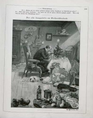 "Der alte Junggeselle am Weihnachtsabend"
