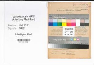 Entnazifizierung Karl Moeltgen , geb. 14.09.1907 (Verwaltungsbeamter)