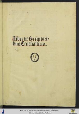 Liber de Scriptoribus Ecclesiasticis