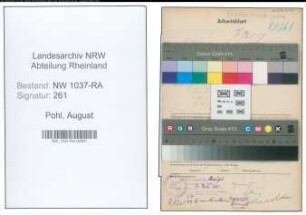 Entnazifizierung August Pohl , geb. 12.05.1900 (Bahnschaffner)
