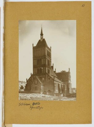 Nikolaikirche, Culmsee: Ansicht (aus: Skizzen- und Fotoalbum 20)
