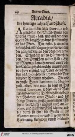 Arcadia / die heutige achte Landschaft
