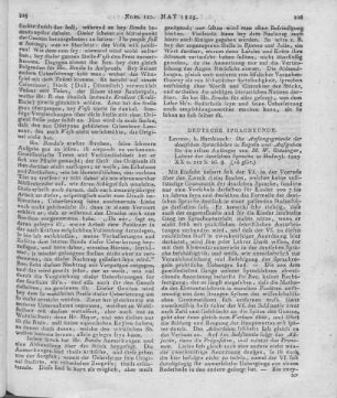 Götzinger, M. W.: Die Anfangsgründe der deutschen Sprachlehre in Regeln und Aufgaben für die ersten Anfänger. Leipzig: Hartknoch 1825
