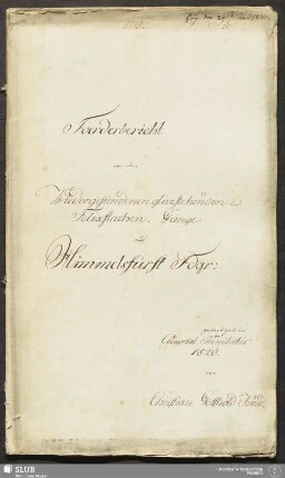 Foerderbericht von den Wiedergefundenen glükstehenden und Felixflachen-Gange auf Himmelsfürst Fdgr: - 18.6397 4.