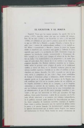 El escritor y el poeta